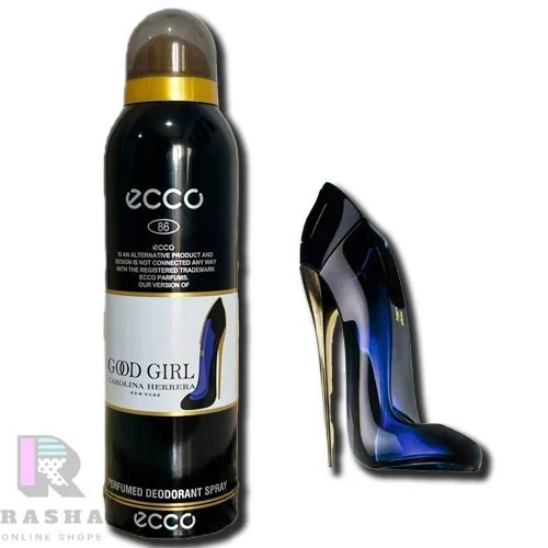 اسپری بدن زنانه اکو (Ecco) مدل گود گرل good girl حجم 200 میلی لیتر*اصل*