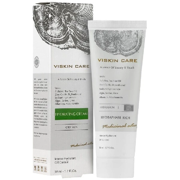 کرم مرطوب کننده پوست چرب ویسکین کر مدل   mosturizing spf15 حجم 50 میلی لیتر