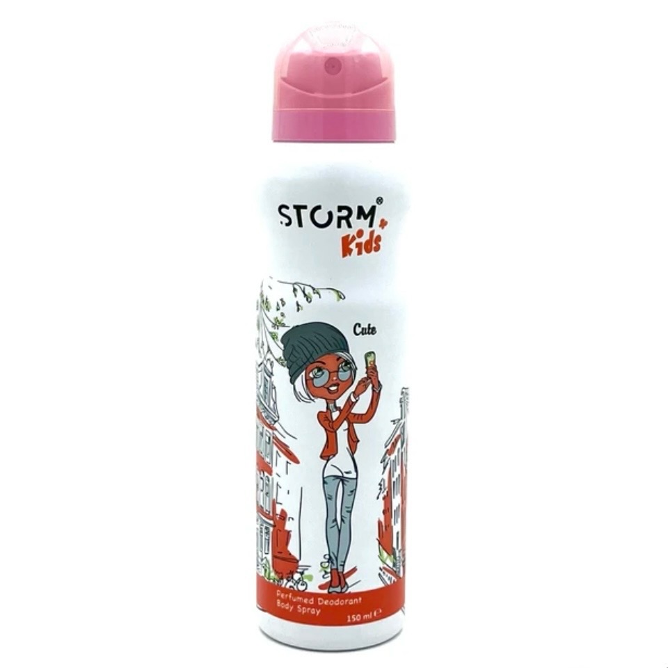اسپری بدن بچگانه اورجینال رایحه Cute برند Storm