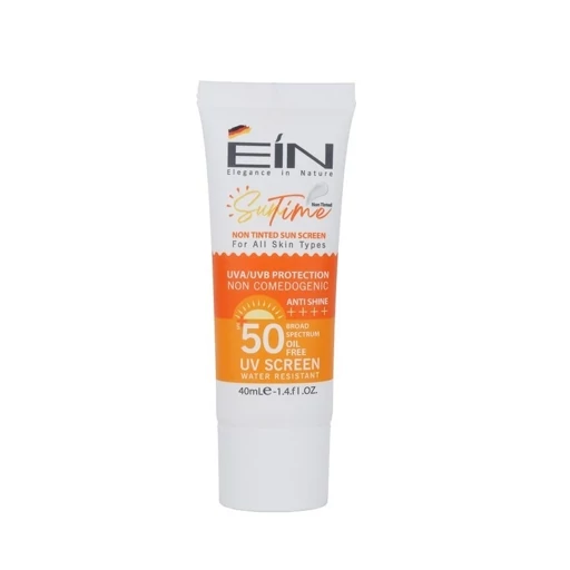 کرم ضد آفتاب بژ تیره ای آی ان  EIN SPF50 مدل anti shine